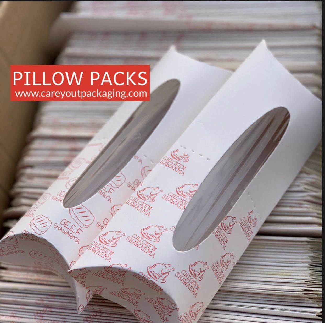 SHAWARMA PILLOW PACKS - CHICKEN & BEEF / WINDOWED AND NON WINDOWED _1