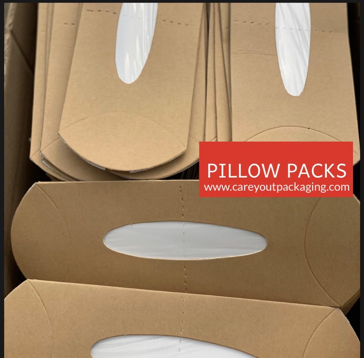 KRAFT SHAWARMA PILLOW PACKS - 380gsm / WINDOWED & NON WINDOWED _1