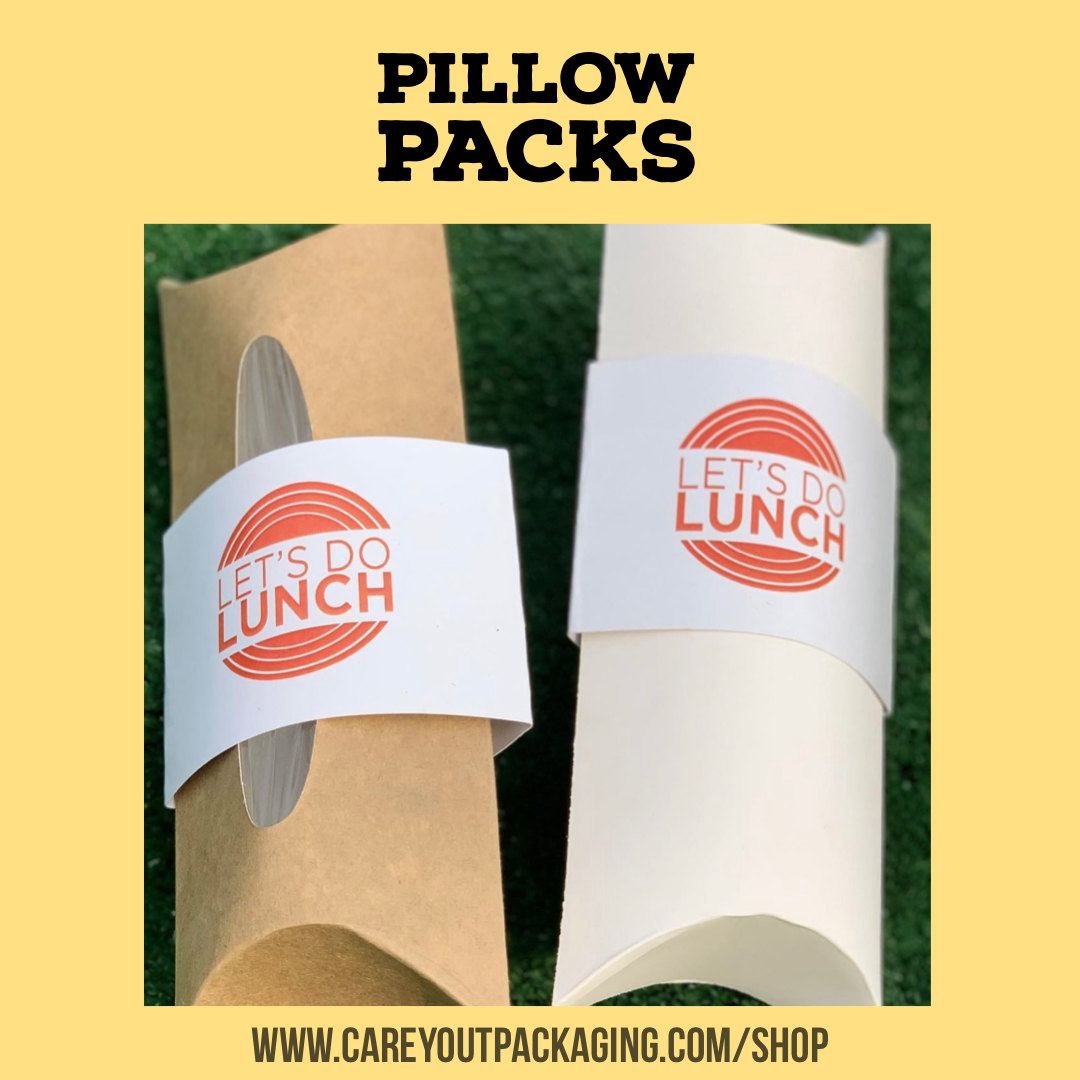 KRAFT SHAWARMA PILLOW PACKS - 380gsm / WINDOWED & NON WINDOWED _13