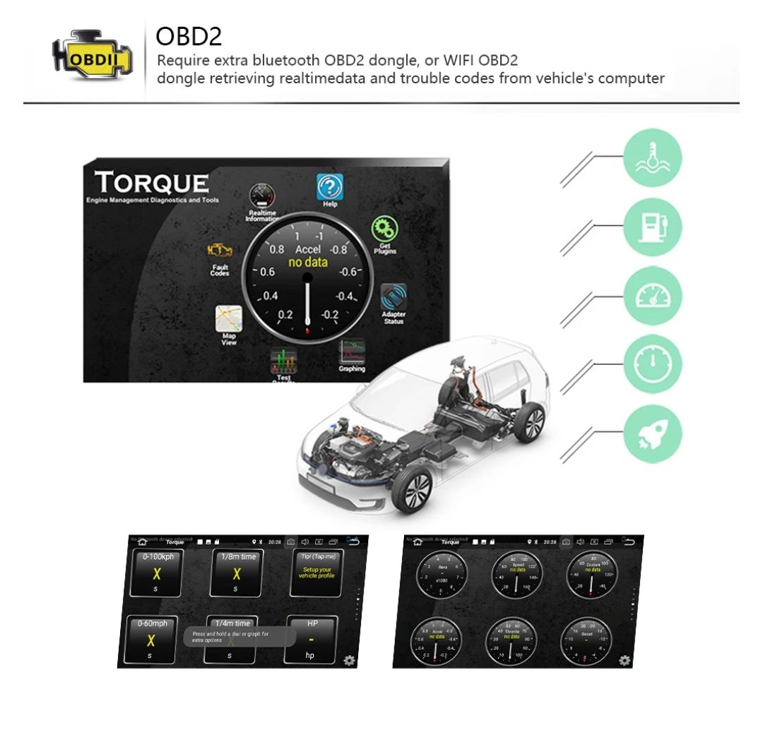 Rádio android 7" Volkswagen Skoda Seat 2/64GB Carplay WiFi CANBUS_3