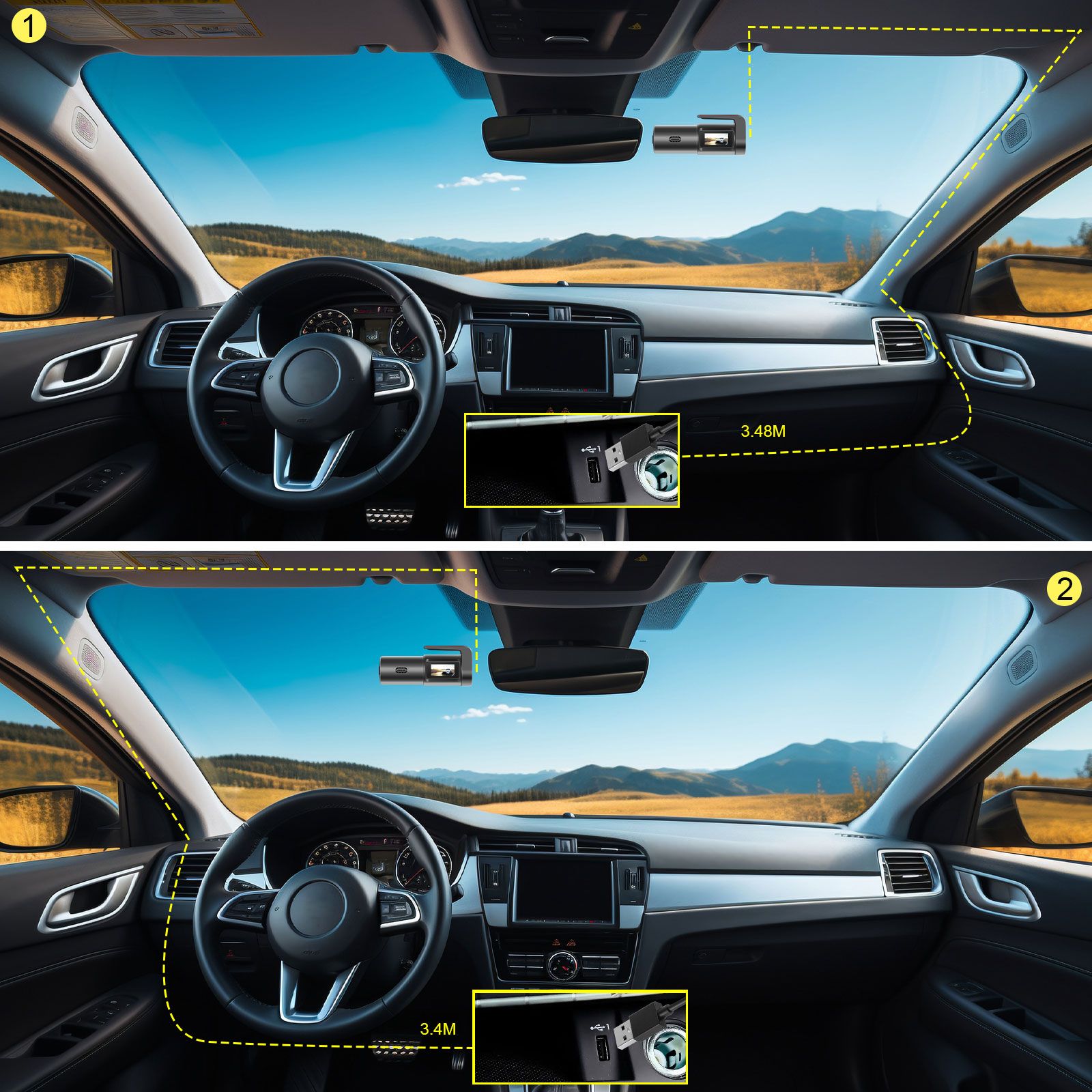 Câmara automotivo dashcam ADAS com wifi_4