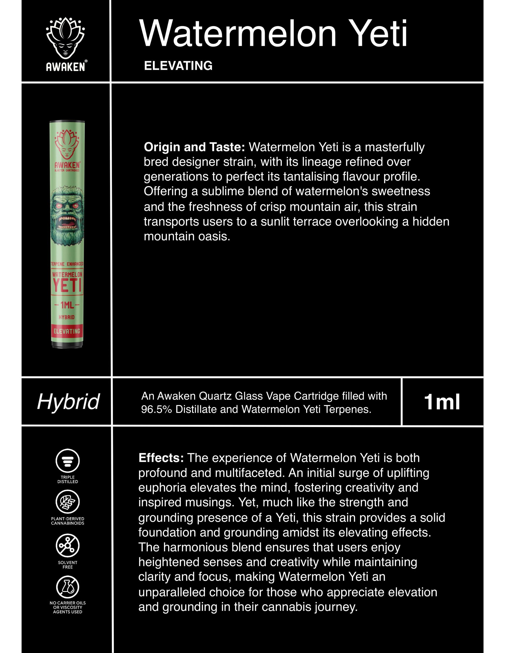 Awaken 1ml THC Distillate - Cartridge_3