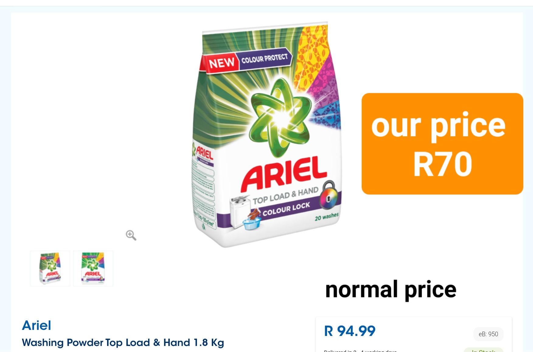 Ariel top load & hand wash 1.8kg_0