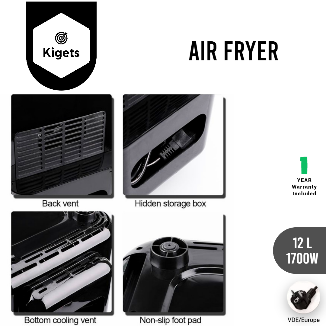 12L Digital Air Fryer With Rotisserie Function_10