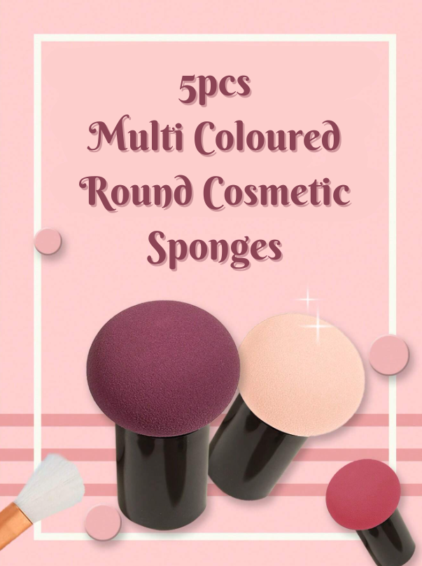 5pcs Round Cosmetic Sponges_0