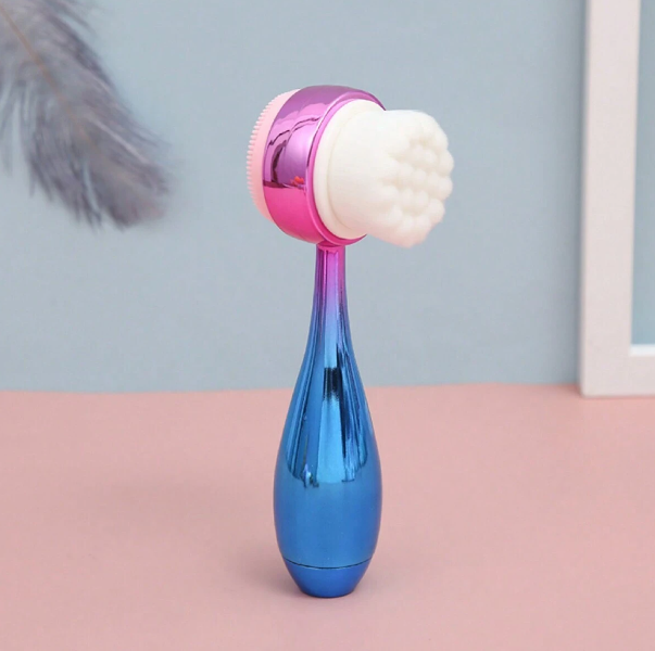 Double-Sided Silicone Facial Cleansing Brush_2