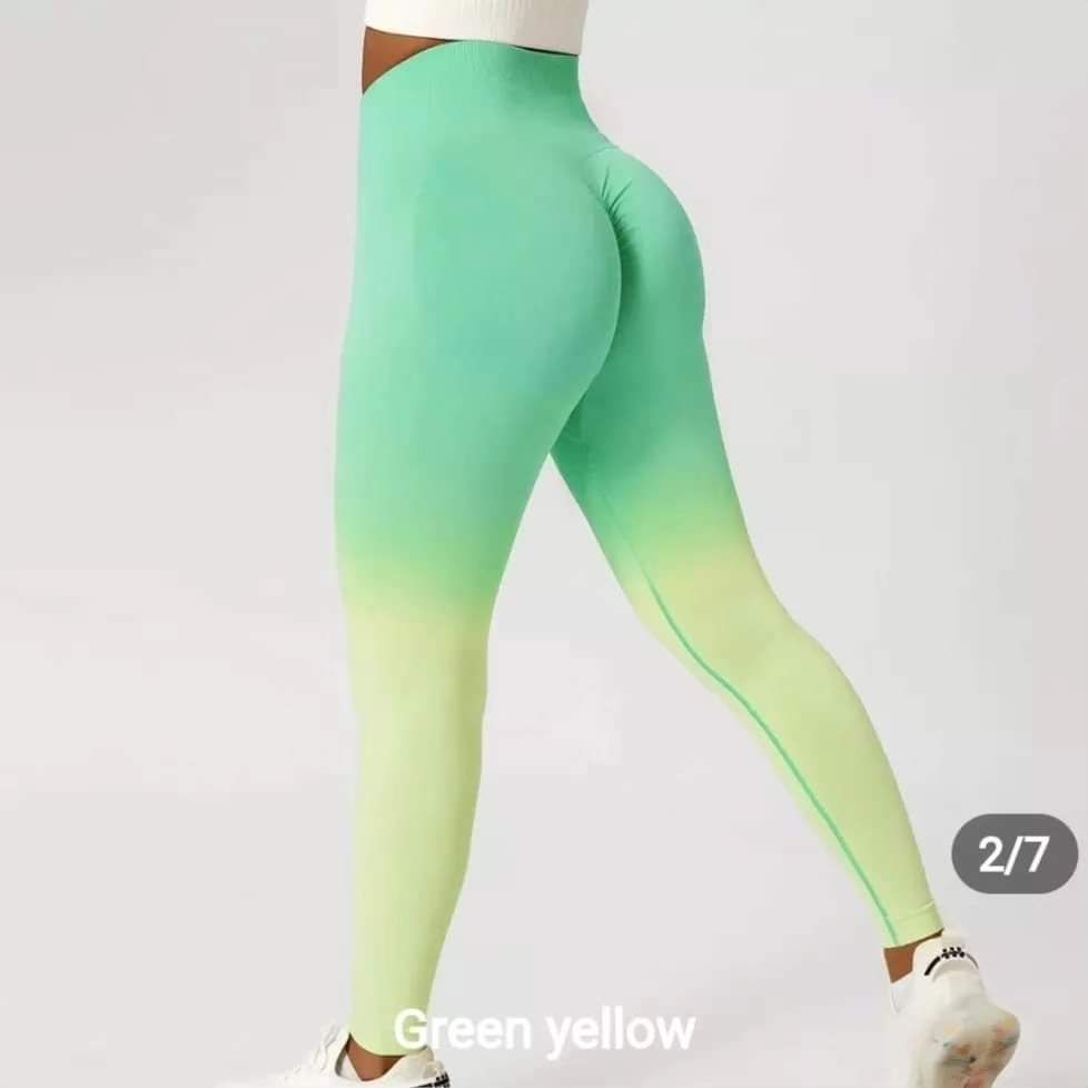 Seamless gradient colors tights _1