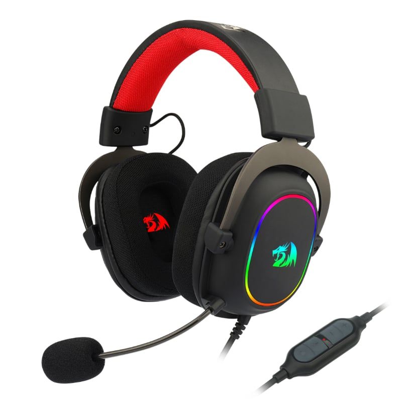 REDRAGON Over-Ear ZEUS-X USB RGB Gaming Headset – Black_0