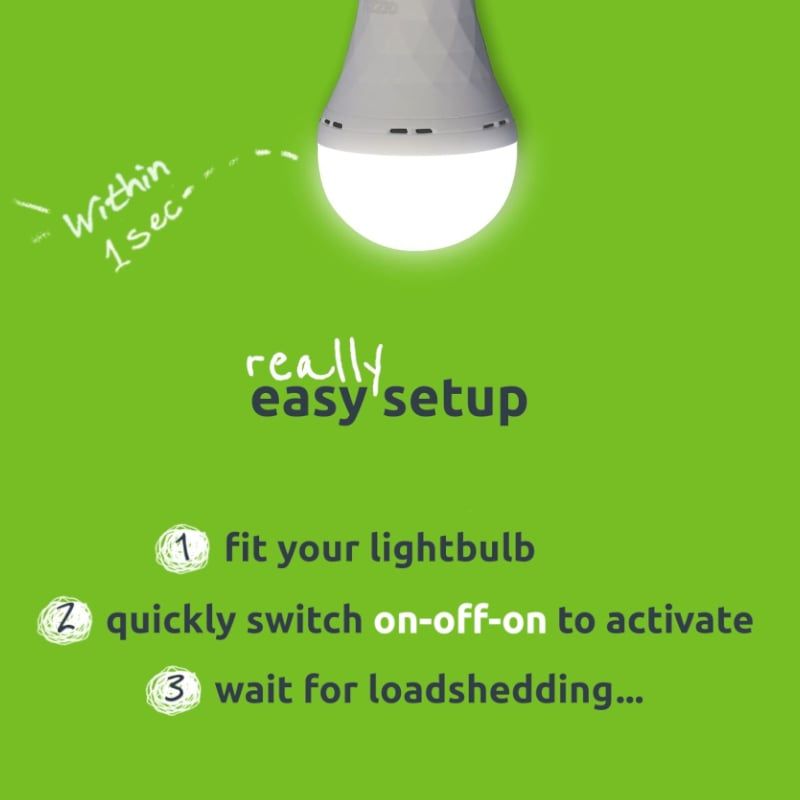 Gizzu Everglow Rechargeable Warm White Emergency LED Bulb _2