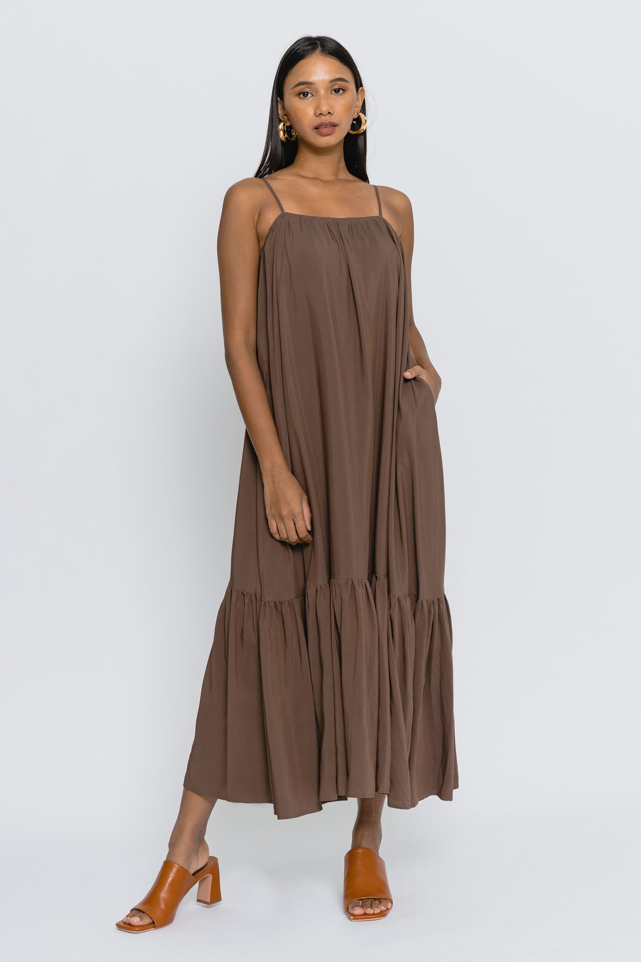 Beach Please Maxi in Latte Brown (S)_0