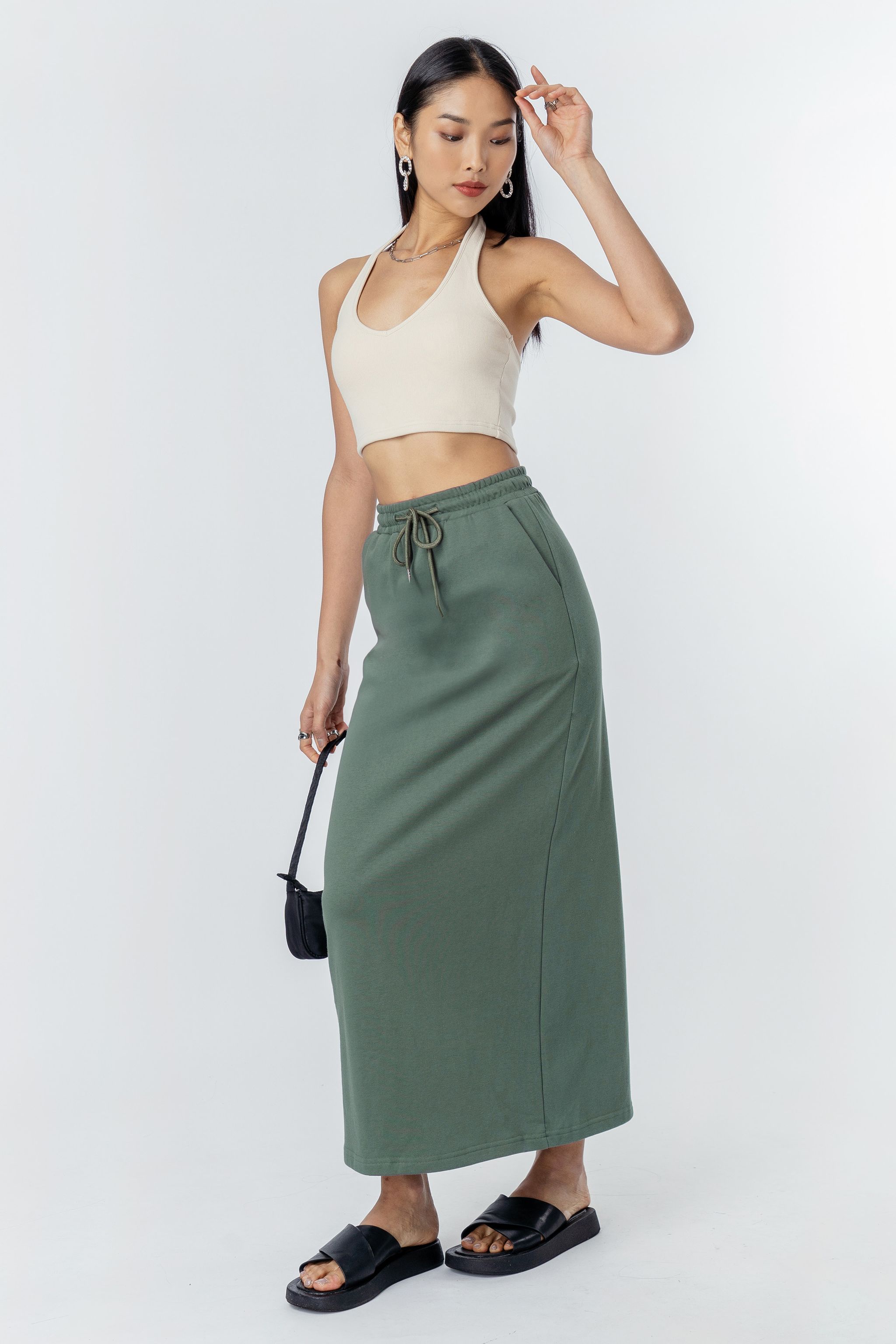 All Week Skirt in Jade Green (S)_1