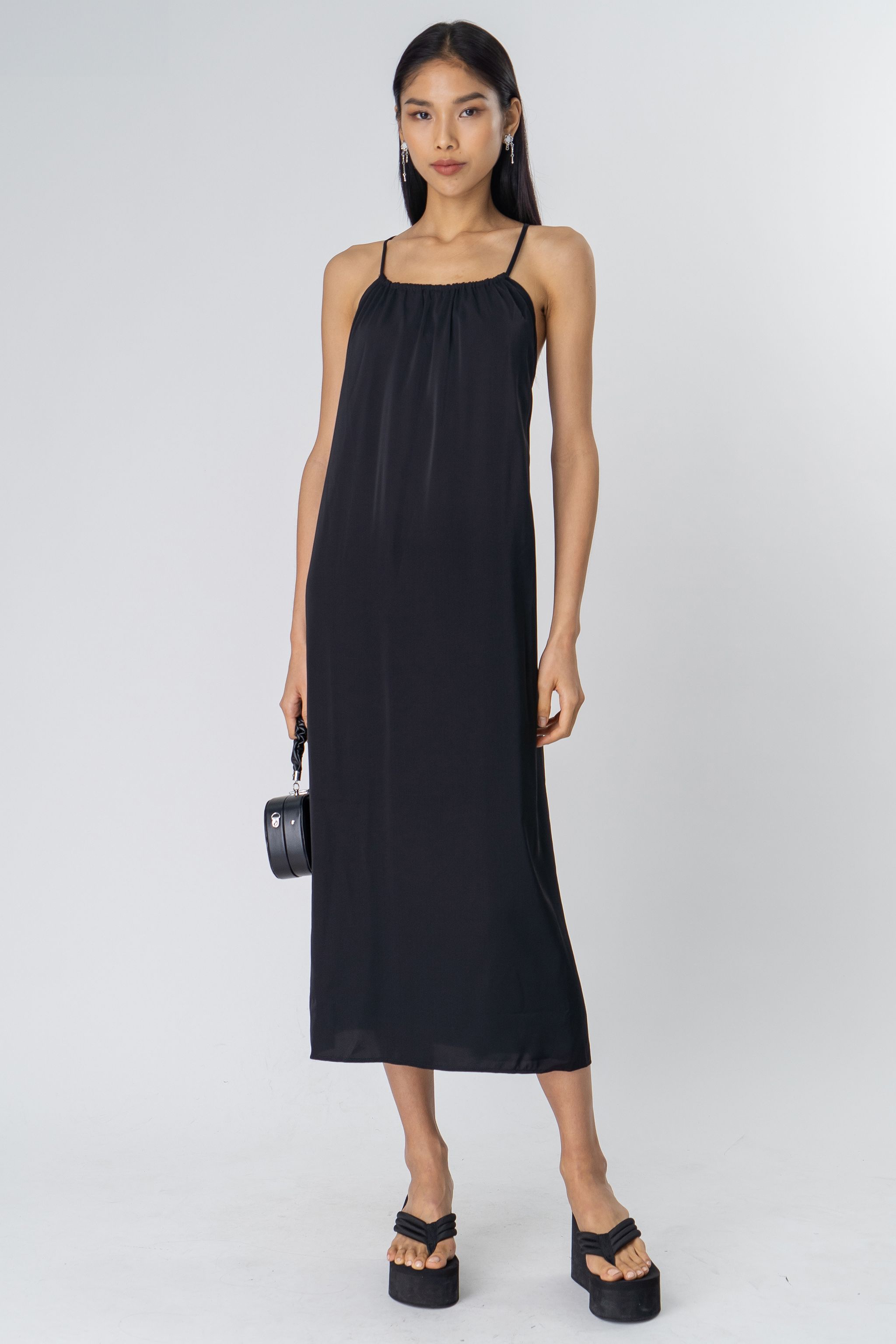 Power Line Maxi in Black (XS)_0