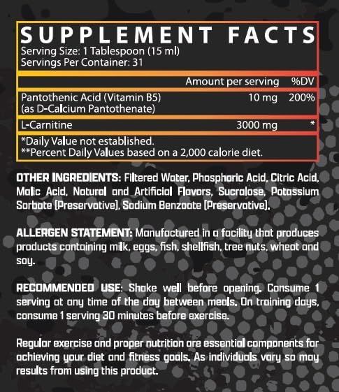 NUTREX L-CARNITINE 3000 31 SERV ORANGE MANGO_2