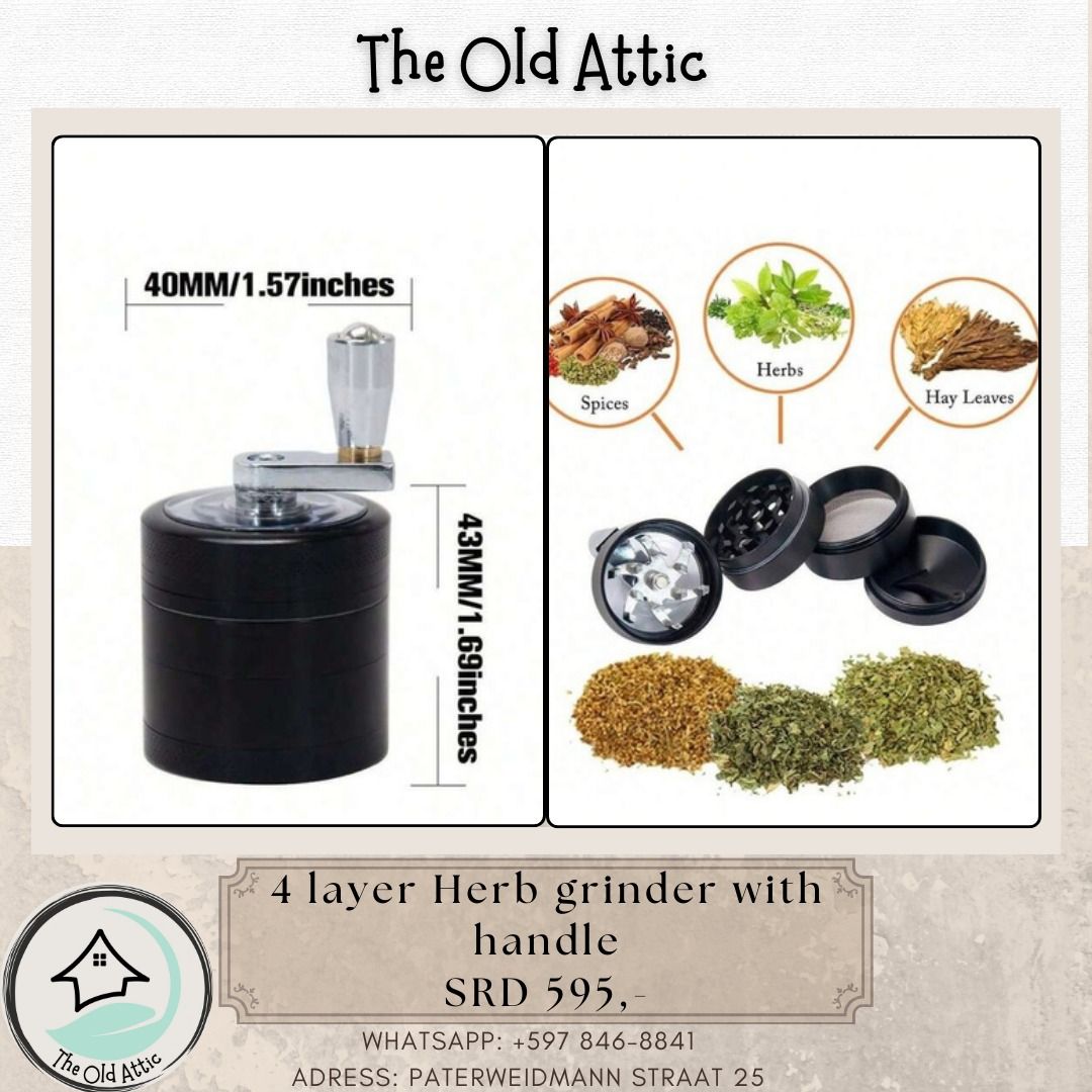 4 Layer Herb Grinder With Handle_0