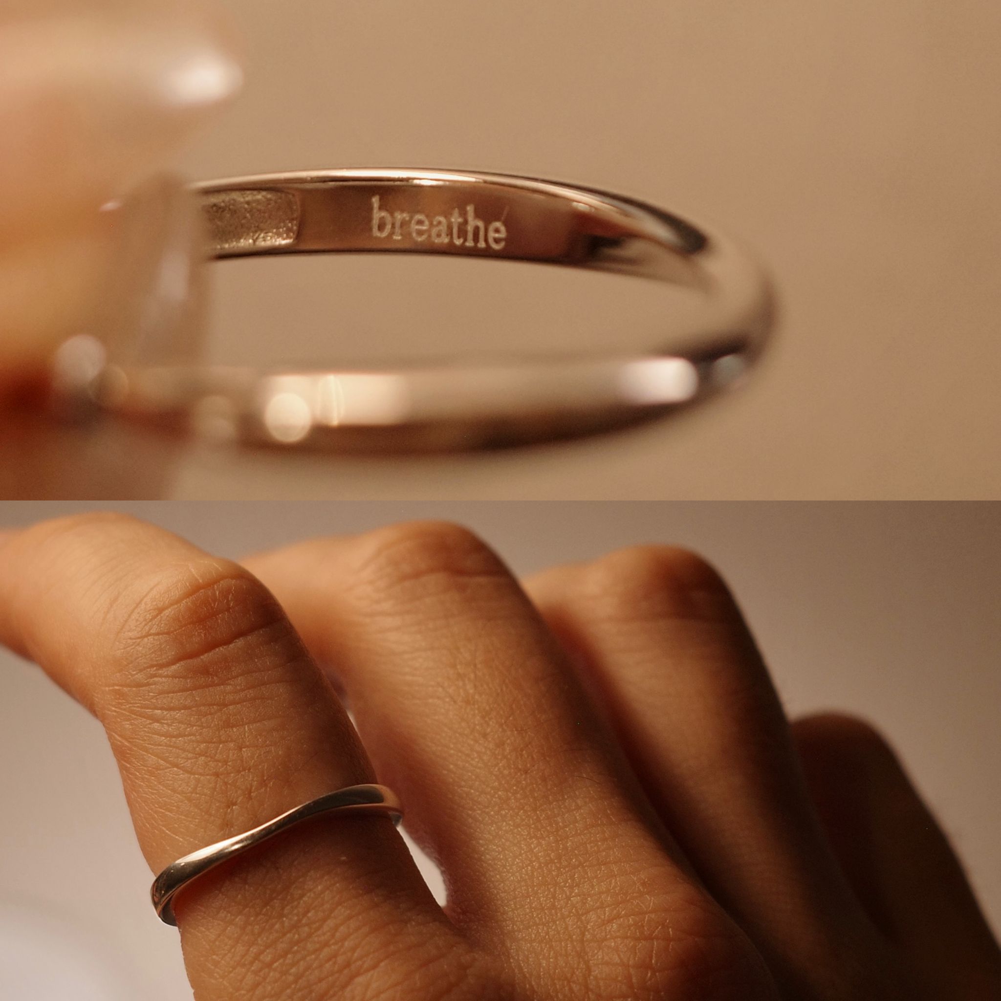 S925 Silver Ring - be soft / flow / breathe_2