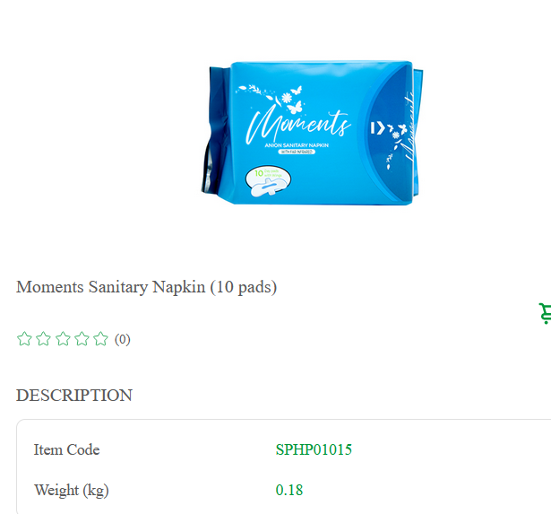 Moments Sanitary Napkin (10 pads)_0