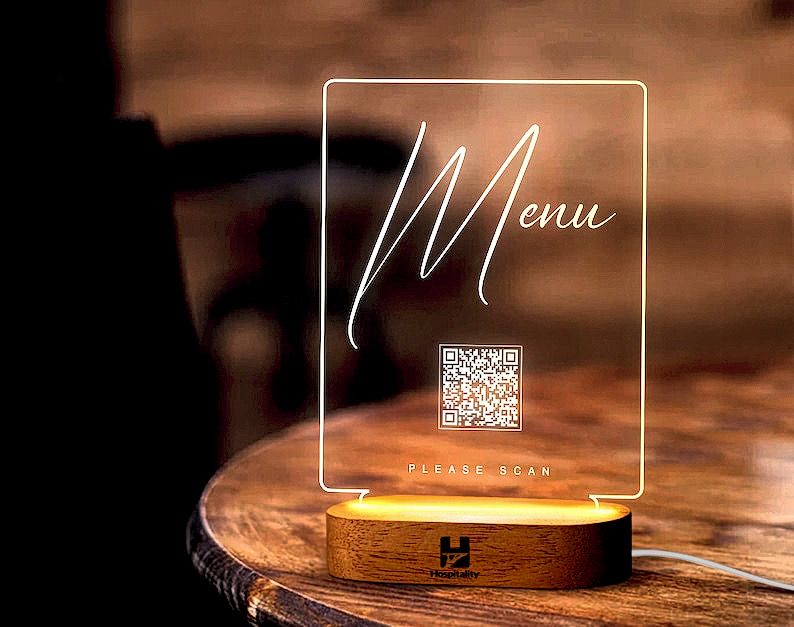 HCM Acrylic Led Light Menu Stand_0