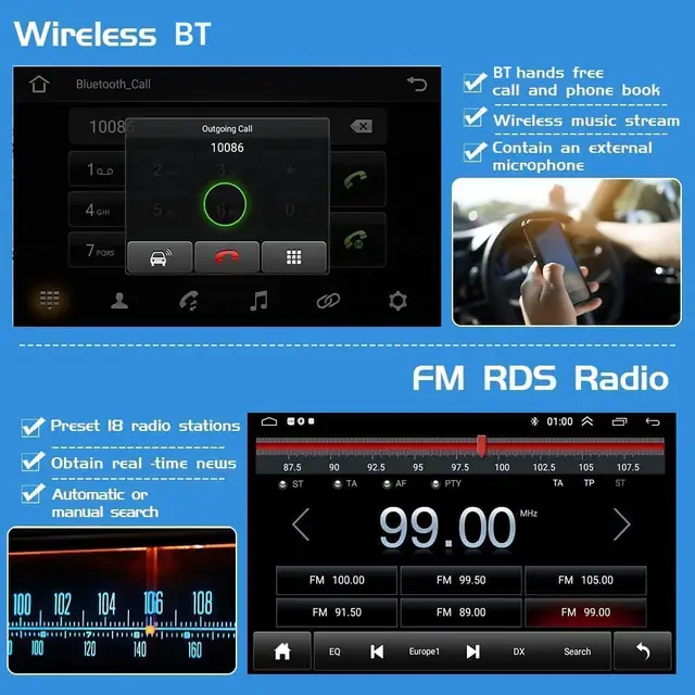Rádio 9" android Citroen Fiat Peugeot Bluetooth WIFI GPS_5