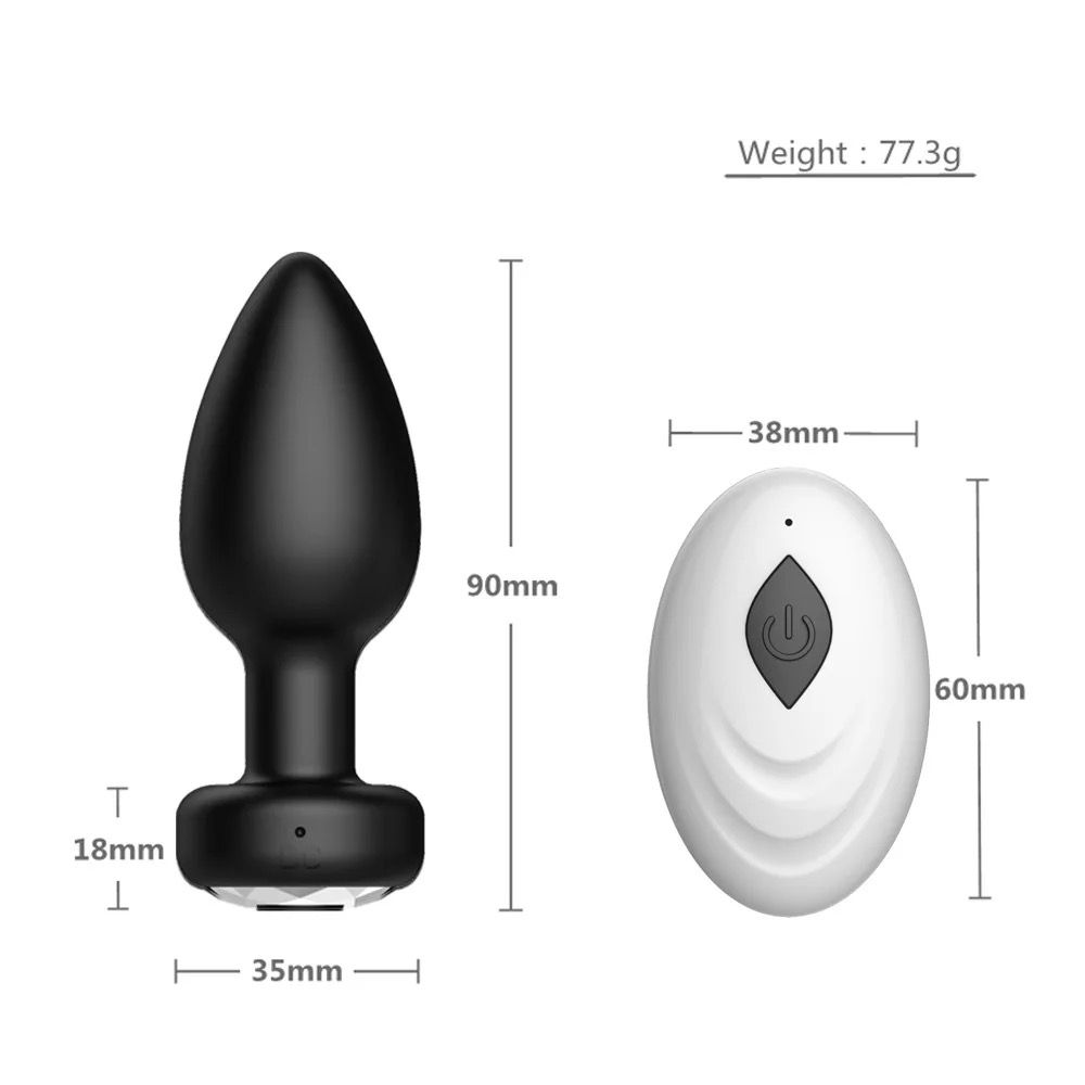 Telescopic Vibrating Butt Plug Anal Vibrator Wireless Remote Sex Toys for Women Ass Anal Dildo Prostate Massager Men Buttplug_2