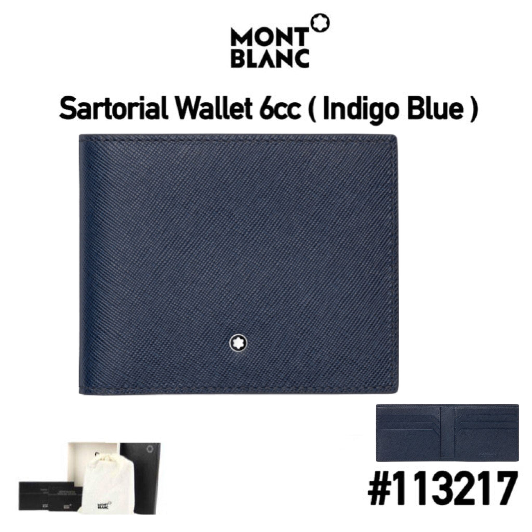  [6cc Indigo Blue #113217] Montblanc Sartorial Wallet_0