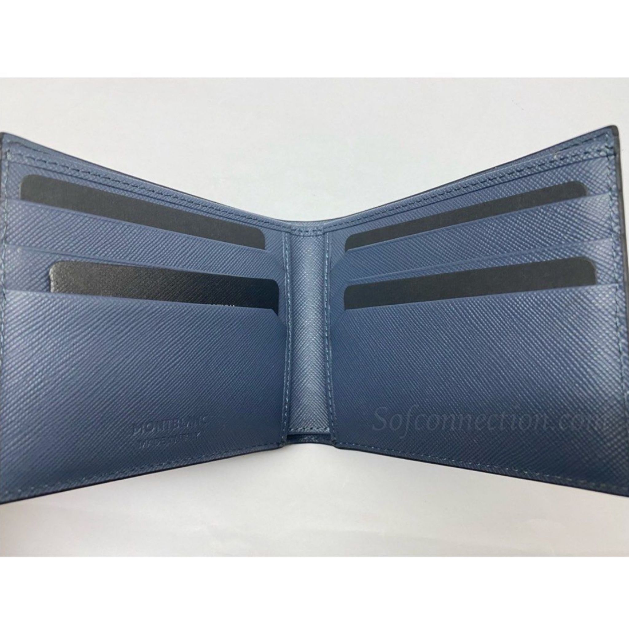 [6cc Black/IndigoBlue #116326] - Montblanc Sartorial Wallet_4