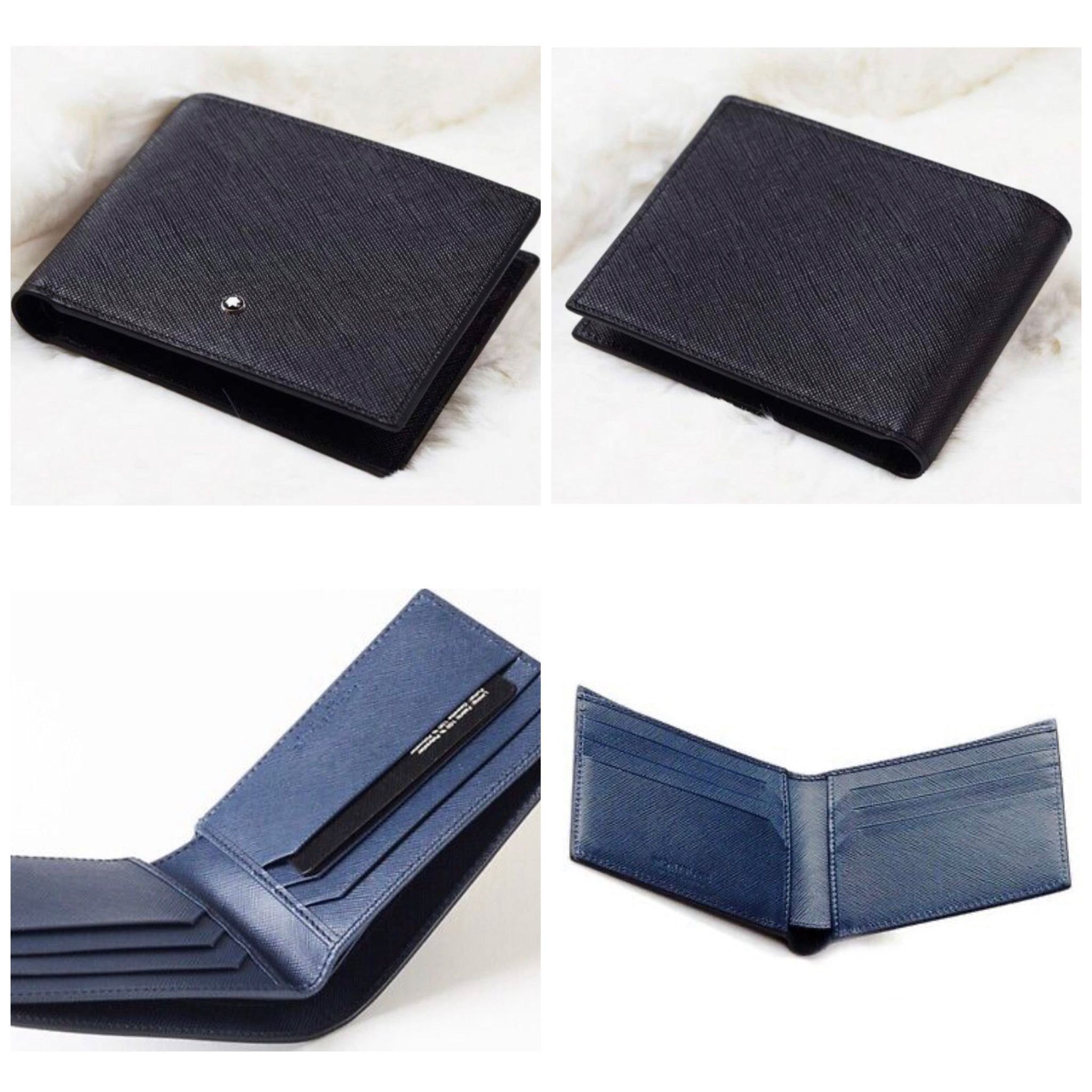 [6cc Black/IndigoBlue #116326] - Montblanc Sartorial Wallet_6