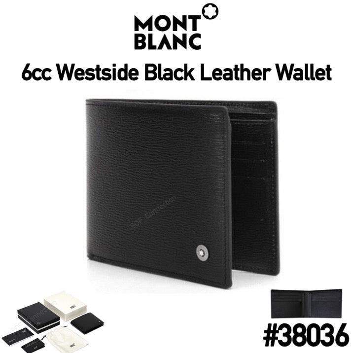 [6cc #38036] Montblanc Westside Black Leather Wallet_0