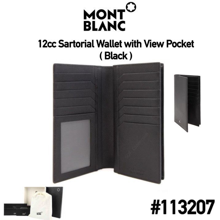 [12cc #113207] Montblanc Sartorial Wallet  with View Pocket_0