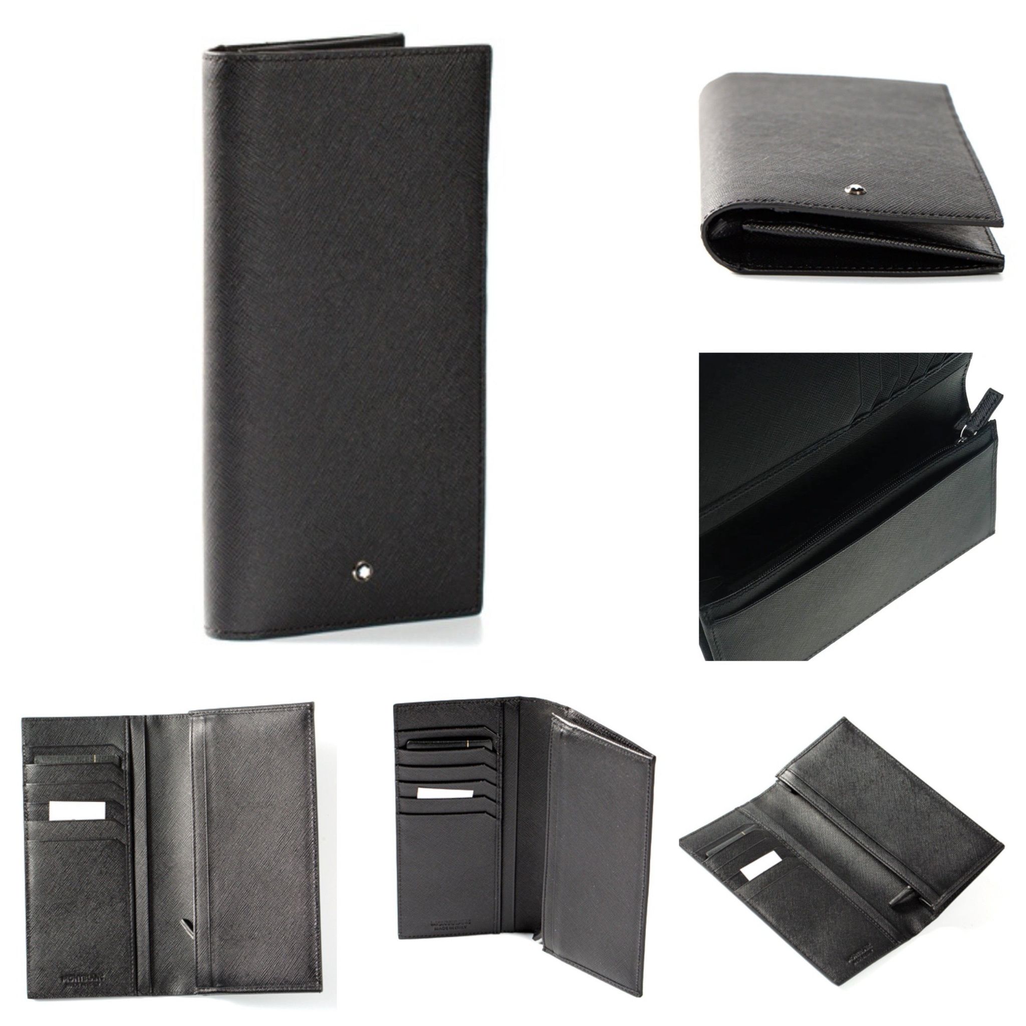 [6cc #113219] Montblanc Sartorial Long Wallet with zipped Pocket _1