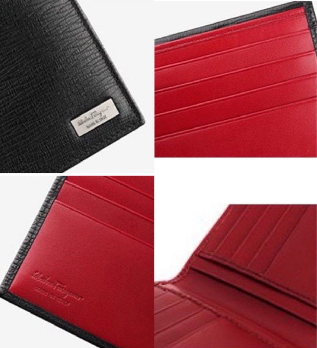[8cc Wallet #66-9965] Salvatore Ferragamo Scratch Steel Logo Wallet_2