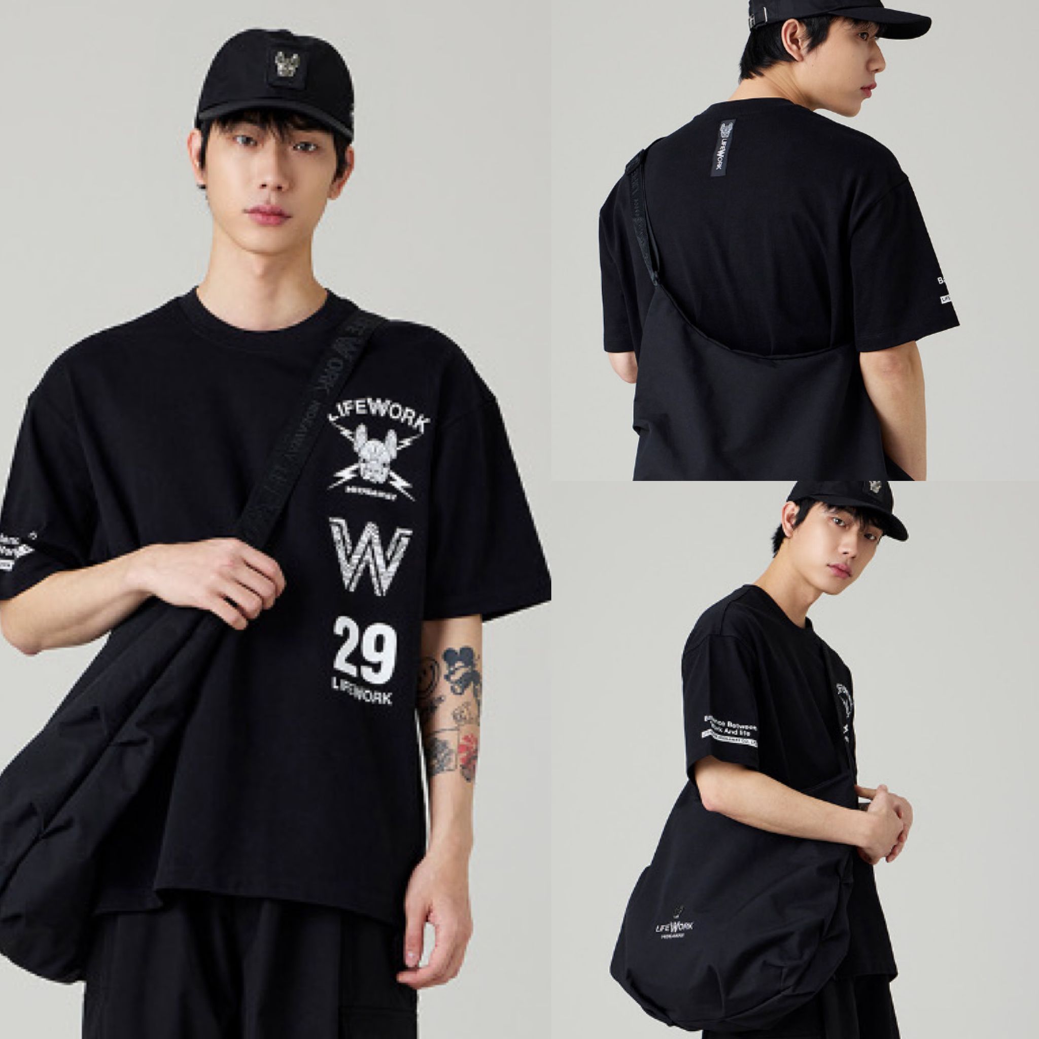 LIFEWORK Multi Artwork Short T-Shirt _7