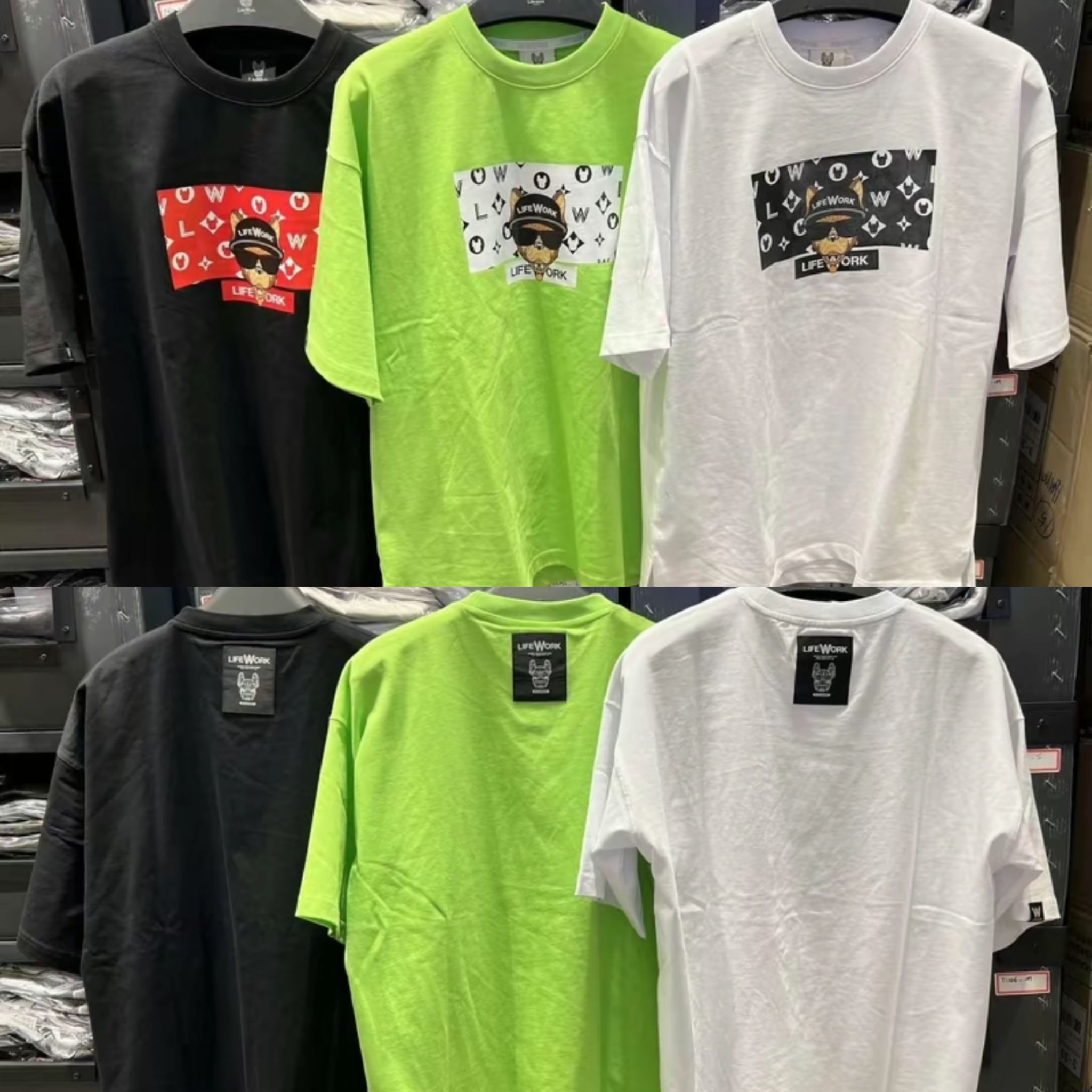 LIFEWORK Monogram Hipdog Short T-Shirt_0