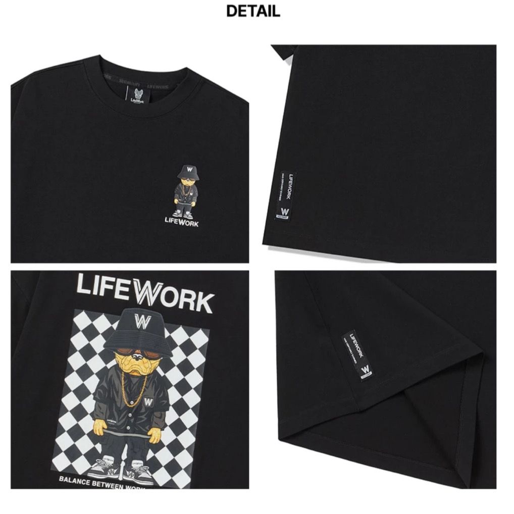LIFEWORK Checkerboard Hipdok Warrior T-Shirt _4