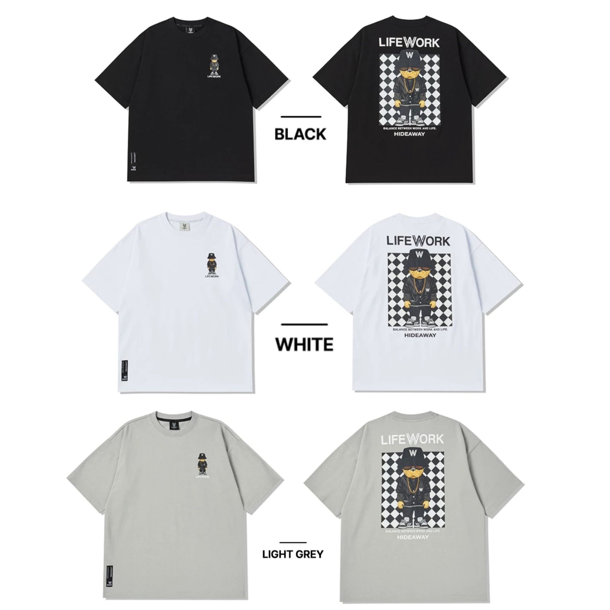 LIFEWORK Checkerboard Hipdok Warrior T-Shirt _3