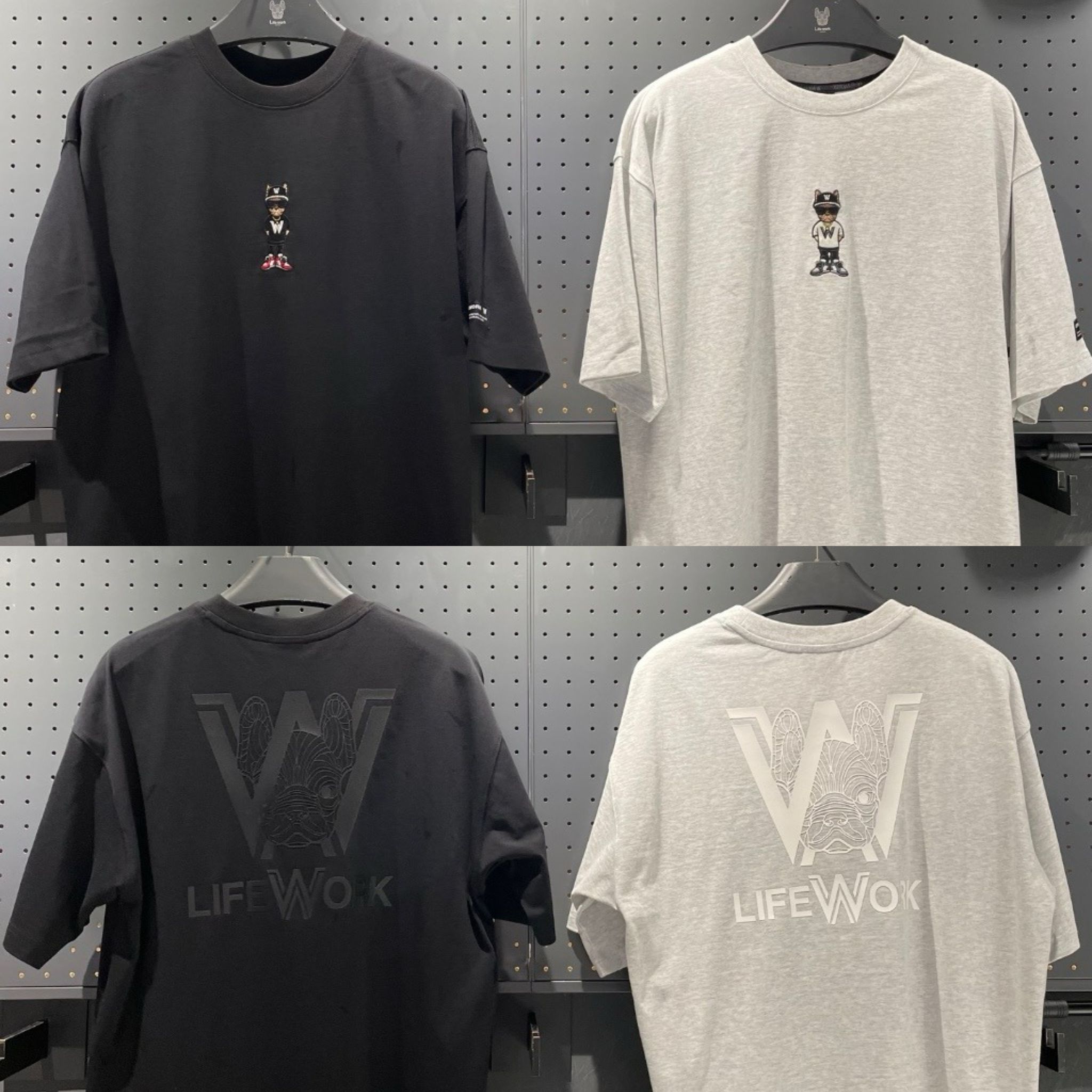 LIFEWORK Mini Hipdog Print Short Sleeve T-Shirt_0
