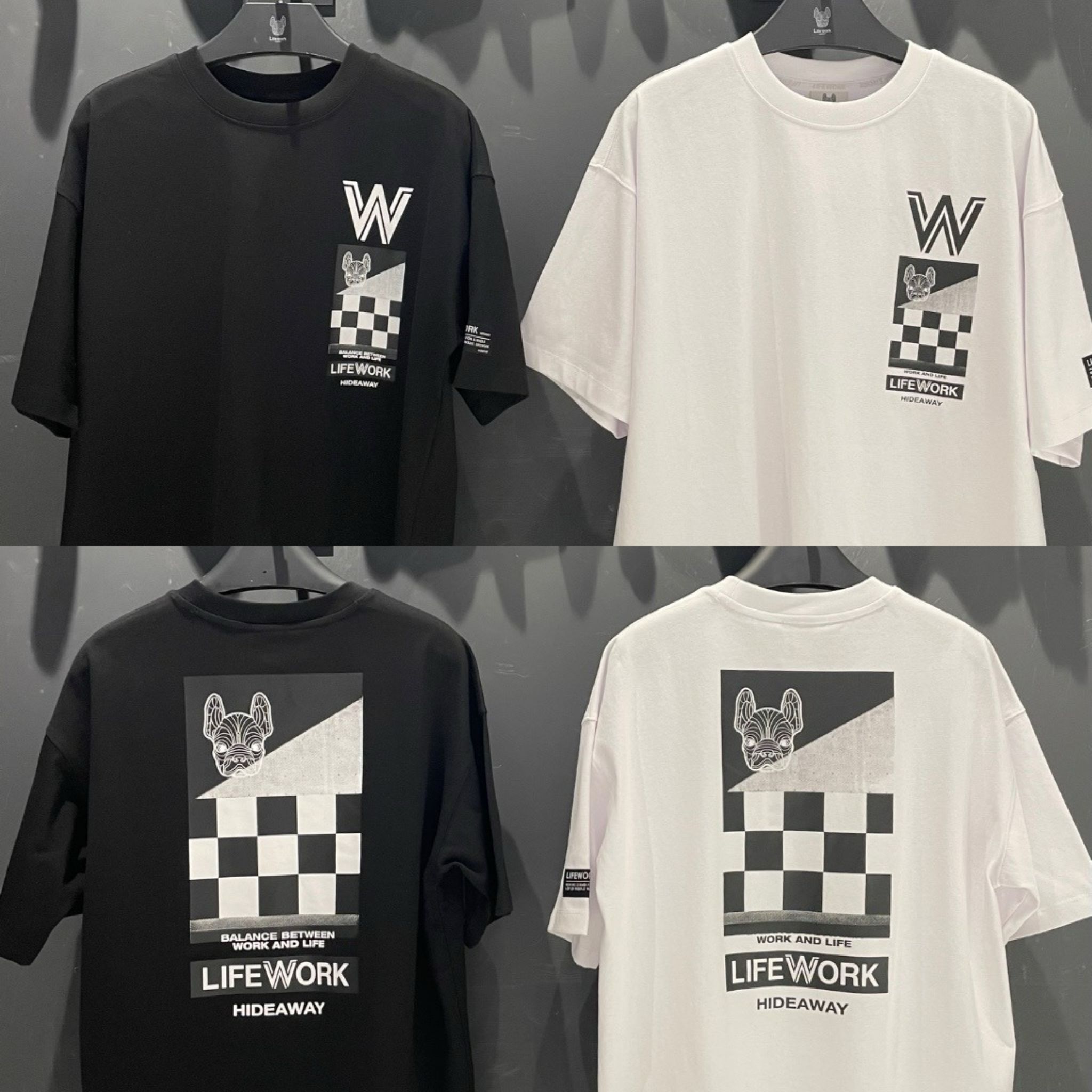 LIFEWORK Checkerboard Overfit T-Shirt_0