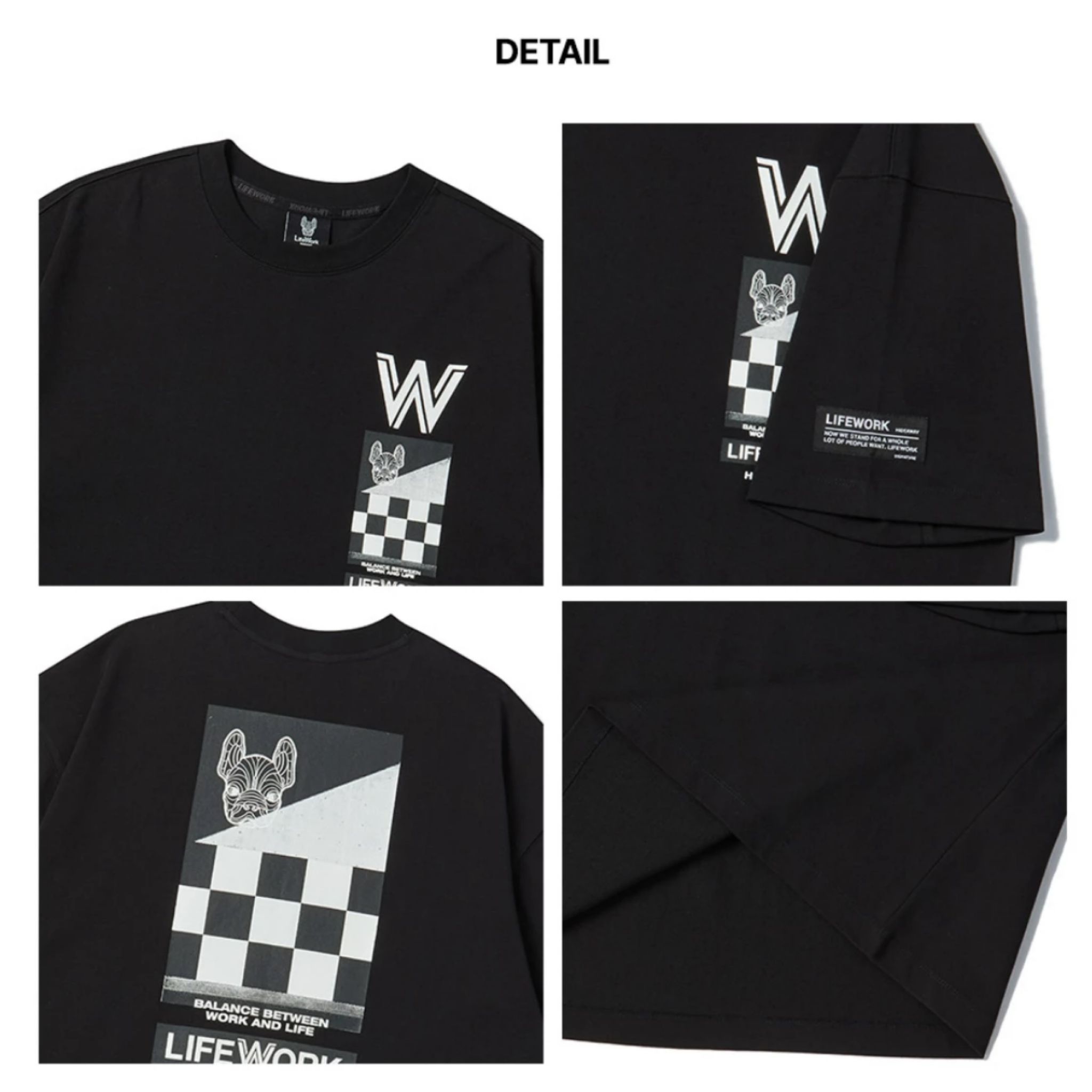 LIFEWORK Checkerboard Overfit T-Shirt_2