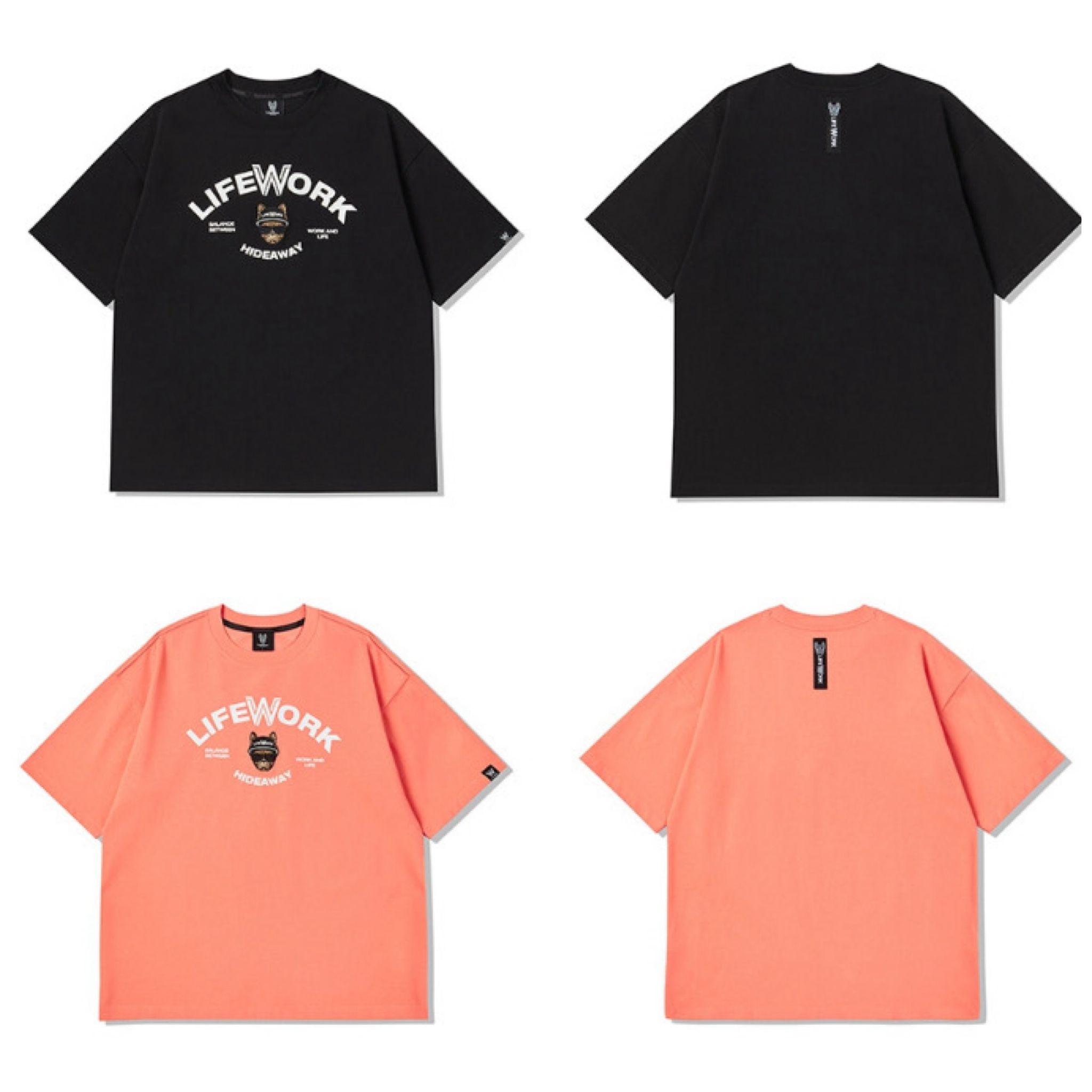 LIFEWORK Embroidery Hipdog T-Shirt _2