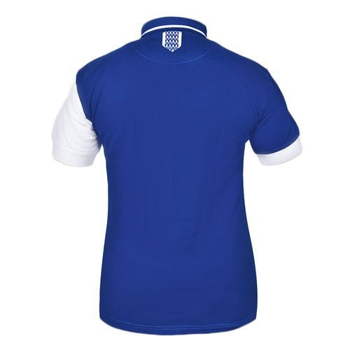 PRAHO Polo Homme Manches Courtes - Bleu/Blanc_1