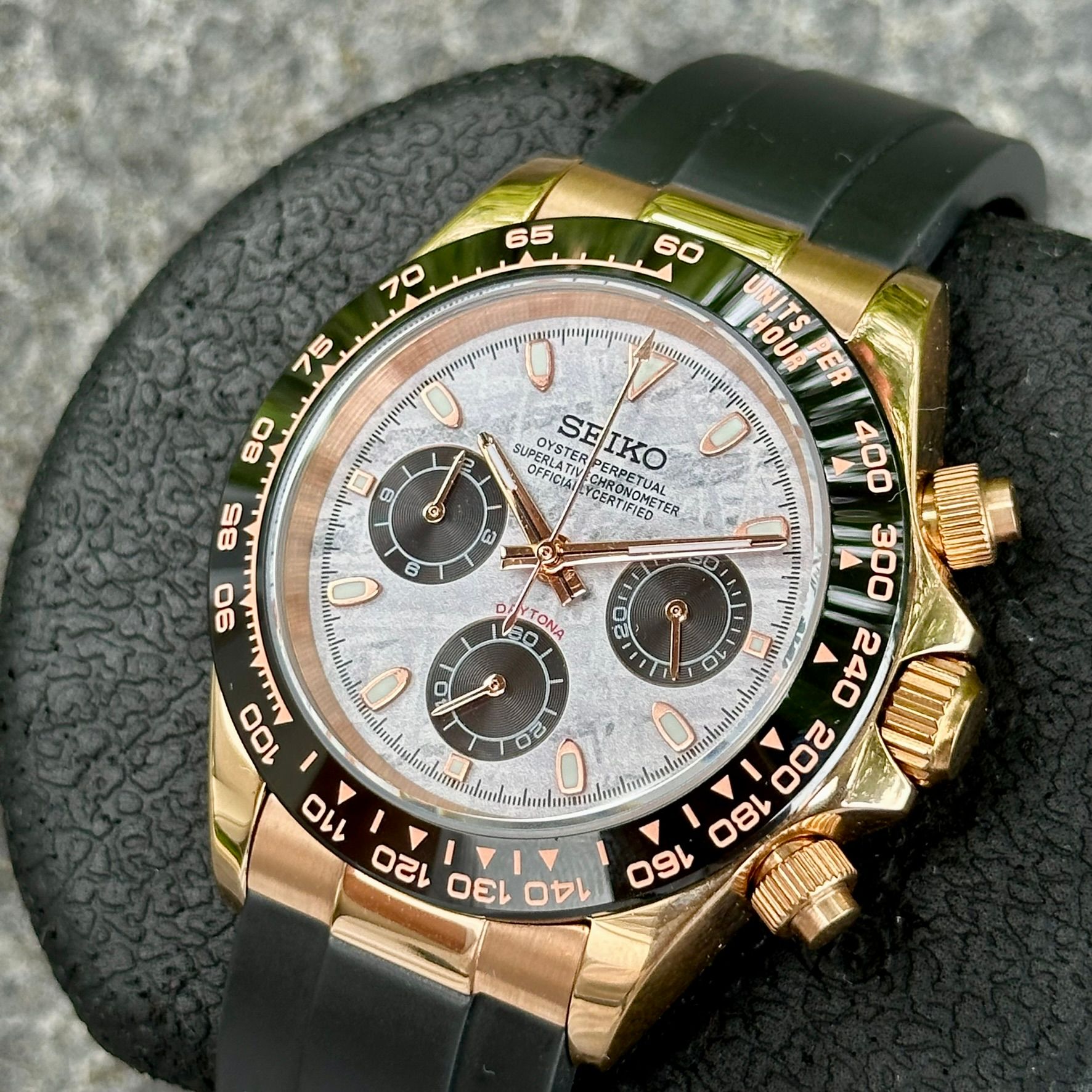 Oysterflex Rose Gold Meteorite Daytona_3