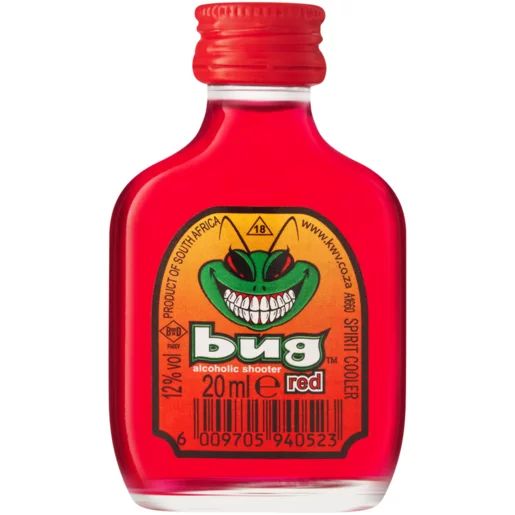 Bug Red Alcoholic Shooter Bottle 20ml_0