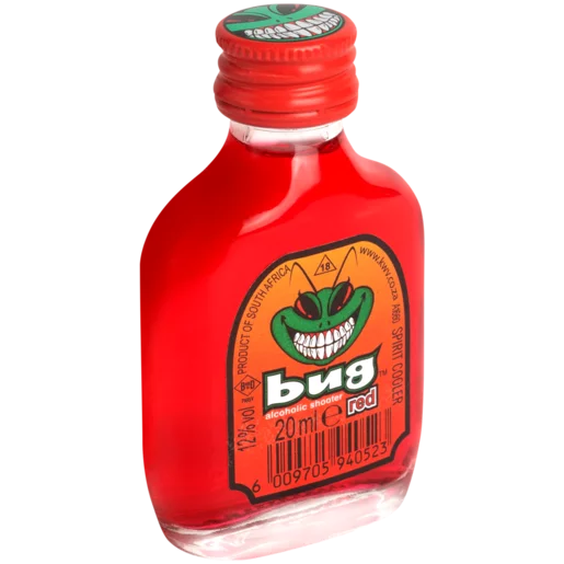 Bug Red Alcoholic Shooter Bottle 20ml_1