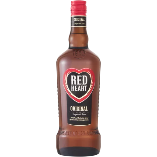 Red Heart Rum Bottle 750ml_0