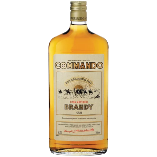 Commando Cask Matured Brandy Bottle 750ml_0