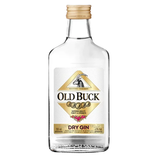 Old Buck Dry Gin Bottle 200ml_0