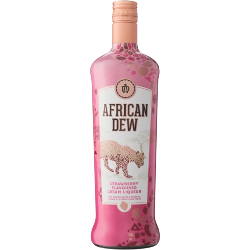 African Dew Strawberry Cream Liqueur Bottle 750ml_0