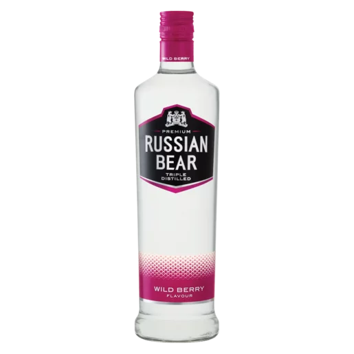 Russian Bear Wild Berry Vodka Bottle 750ml_0