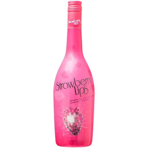 Strawberry Lips Cream Liqueur Bottle 750ml_0