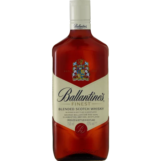 Ballantine's Finest Blended Scotch Whisky Bottle 750ml_0