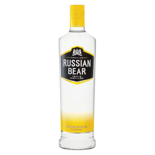 Russian Bear Pineapple Vodka Bottle 750ml_0